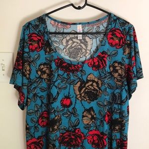 *3/$20* Lularoe Floral Print Classic T